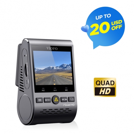 A129 Plus Quad HD 2K Dash Cam with WiFi Car Dash Camera with GPS